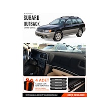 Subaru Outback 1998-2003 Uyumlu Torpido Koruma, Torpido Örtüsü, Torpido Kılıfı - Siyah-gri - Su006