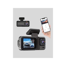 Ers3 Kameralı Araç Dvr 1080p Ön + Hd Arka + İç Kamera Döngü Kayıt 2 Ekran