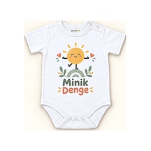Babylimon Minik Denge Beyaz Kısa Kollu Çıtçıtlı Bebek Zıbını Beyaz - Minik Denge - 928161971 Beyaz - Minik Denge
