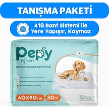 Pepy Pet Care Kaydırmaz Hijyenik Tuvalet Eğitim Pedi 30'lu 60 x 90 CM