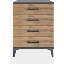 Arges Komodin 2 Raflı 60x30x80 Antrasit-çam Antrasit