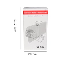 Besthome1 Çok Amaçlı Araç Başlığı Kancası: Telefon Tutucu, Gizli Kilitli, 360 Dönemez, 4 Renkli Diğer