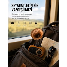 Şarjlı Mini Retro Radyo Bluetooth Hoparlör Çoklu Bağlantı Seçenekli Yeni Nesil Mh-hs2170-8865