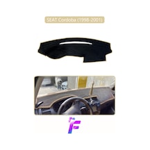 Seat Cordoba 1998-2001 Uyumlu Torpido Örtüsü Yansıma Önleyici Tam Koruma Hızlı Montaj K1 Bej