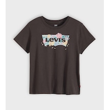 Levi's Kadın Logo Baskılı Kısa Kollu Günlük Tişört - 005gv-0020 Gri