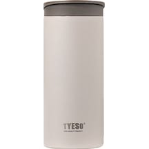 Tyeso Flat Termos Vakumlu Paslanmaz Çelik Taşıma Saplı 360ml - Beyaz TS-8840B
