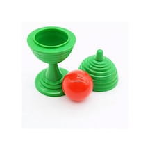 Yeşil Renk Sihirli Kupa Top Kaybetme Oyunu 7 Cm Tdrtr