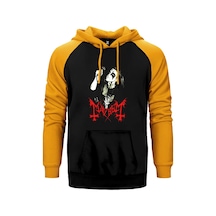 Mayhem Rotten Dead Sarı Renk Reglan Kol Kapşonlu Sweatshirt Sarı