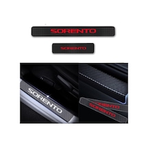 Sorento Carbon Fiber Kapı Eşiği Yazısı Sticker Boya Koruma