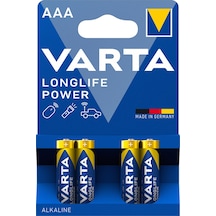 Varta Longlife Power Aaa İnce Kalem Pil 4'lü Paket Alkalin 2 Adet