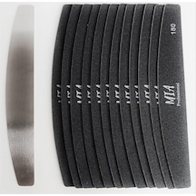 Mia Professional Kıvrımlı Çelik Taban + 6 Lı Yedek Törpü Grit 180