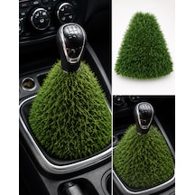Peluş Vites Körüğü Yeşil, Yumuşak Dokulu Vites Aksesuarı