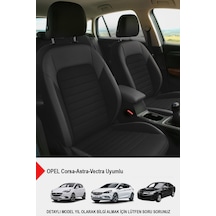 Mocha Taytüyü Oto Koltuk Kılıfı Opel Corsa-astra-vectra Uyumlu Siyah