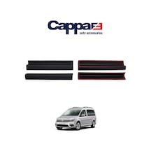Cappafe Volkswagen Caddy Kapı Eşiği Koruma Abs Mat Siyah 4 Par N11.4712