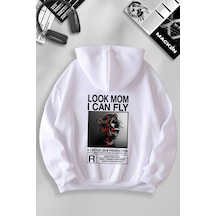 Macklin Unisex Kadın Erkek Cactus Jack Dark Özel Tasarım Baskılı Kapşonlu Sweatshirt Beyaz Mck1100 Beyaz