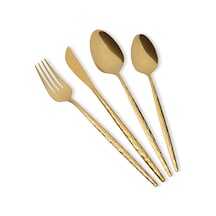 The Mia Shiny Çatal Kaşık Bıçak Takımı Gold 24 Parça Gold