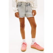 Tommy Hilfiger Kız Çocuk Harper Denim Gri Şort-15713
