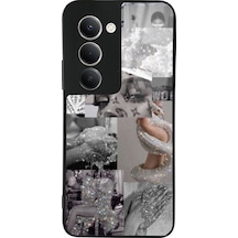 Xiaomi Redmi 15 Silver Sticker Tasarımlı Glossy Telefon Kılıfı Uyumlu Çok Renkli