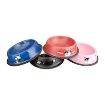 Keypet Çeşitli Renk Çelik Kedi Ve Köpek Mama Kabı 18cm 16oz