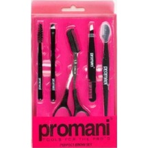 Promani Kaş Bakım Seti Cımbız Fırça Jilet Makas PR-931