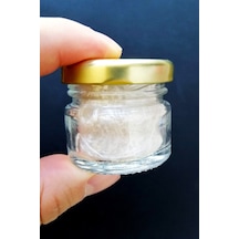 Likalı Cam Hokka Sarı Kapak, Hat Sanatı Kaliigrafi, Minyatür Tezhip Hokka- 28ml