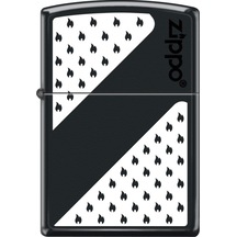 Zippo Çakmak Black And White Design 218 218-069482