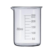 10 Adet - 250ml Taksimatlı Şeffaf Cam Beher