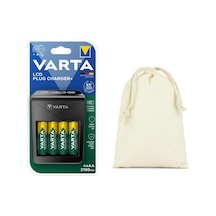Varta Lcd Plug+plus Şarj Cihazı + 4 2100mah Aa Şarjlı Pil+kılıf