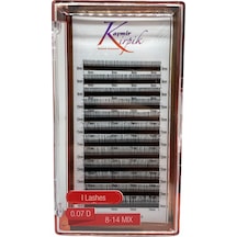 Kaşmir Kirpik I - Lash 0.07 MM D Kıvrım Mix Kutu Pratik 5D Demet Kirpiği