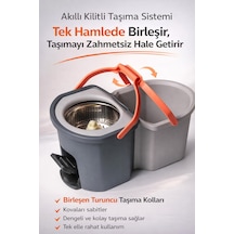 Cleova Duoclean Temiz Ve Kirli Suyu Ayırabilen Çelik Temizlik Seti