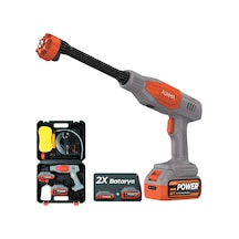 Auhma Acr07t Reel 203psı Çift Akülü Yeni Nesil Motor 12 Parça Profesyonel Oto Yıkama Tabancası