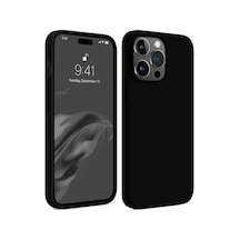 İphone 15 Pro Max Kılıf First Silikon - Siyah