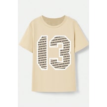 Uyguntarz Çocuk 1898 Brooklyn Pamuklu Tshirt Bej