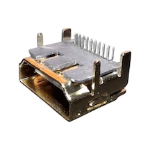 5 Adet - 19 Pin Hdmı Dişi Arayüz Tabanı Altın Kaplama Pcb Montajı İçin 90 Derece