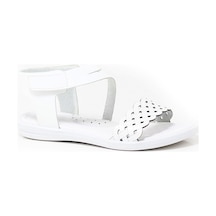 Artico Etoile Hakiki Deri Beyaz Vaketa Kız Çocuk Sandalet Beyaz