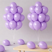Metalik Lavanta Balon 20 Adet 11" 28cm Parti Ve Doğum Günü Balonu Çok Renkli