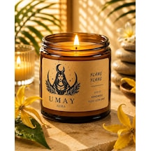 Tr Ylang Ylang Kokulu Mum -%100 Doğal Soya Wax Amber Kavanoz Aromaterapi Mum - 100 Cc Genel
