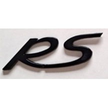 Porsche Uyumlu Yazı Rs Ayrık 2.5 7.5 Cm Siyah