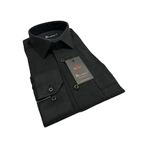 Dicotto Siyah Armür Desenli Rahat Kesim Uzun Kol Erkek Gömlek Tek Cepli Klasik Regular Fit 001 Dicotto Siyah Armür Desenli Rahat Kesim Uzun Kol Erkek Gömlek Tek Cepli Klasik Regular Fit 001