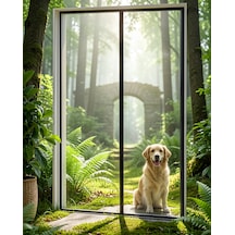 Mıknatıslı Kapı Sinekliği Çift Taraflı Bantlı Kendiliğinden Kapanan 160x200 Cm