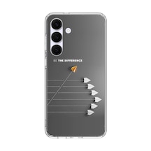 Samsung Galaxy S25 Fe Uyumlu Be The Difference Baskılı Silikon Kılıf Renkli