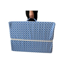 Katlanır Yatak Yer Yatağı Sünger Yatak Taşınabilen Tek Kişilik 80x180 Mavi Çatı 6 Cm