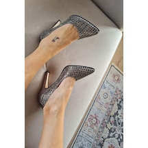 135 5399 Topukla Kadın Taşlı İnce Topuklu Stiletto Abiye Ayakkabı 001