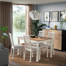 Ikea Kahverengi Modern Yemek Masası - Mutfak Masası Takımı