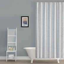 Mermer Desen Banyo Perdesi Polyester Kumaş C Halkalı Duş Perdesi Mermer