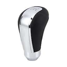 Wondernest Evrensel Araba Deri Metal Vites Topuzu - Otomatik Şanzıman Vites Kolu Gümüş Modifiye Gümüş