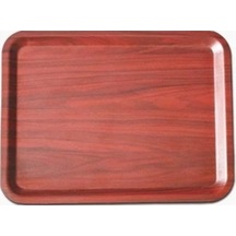 Arcoform Ahşap Desen Kaymaz Sunum Tepsi 43*60