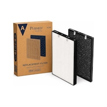 Purmed Bissell 3001n, Air220 & Air320 Hava Temizleyici Uyumlu Hepa + Petekli Aktif Karbon Filtre