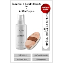 Slim Jel Inceltici-sıkılaştırıcı-toparlayıcı-çatlak Karşıtı Ve Selülit Kremi 150 Ml At Kılı Fırçası