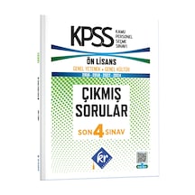 Kpss Genel Yetenek Genel Kültür Ön Lisan Son 4 Sınav Çıkmış Sorular Kr Akademi Yayınları